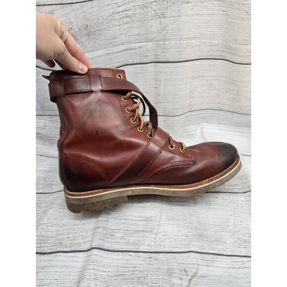 Polo by Ralph Lauren Brown Leather Combat Boots - Men\'s main image 11